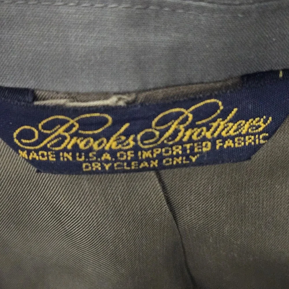 Brooks Brothers Blazer Mens 44 Olive Green Sport‎ Coat Jacket Classic USA Made